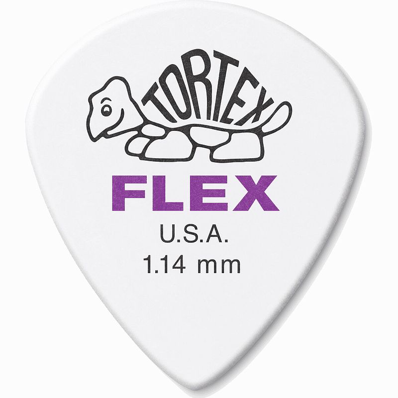 Foto van Dunlop 468p114 tortex flex jazz iii pick 1.14 mm plectrumset (12 stuks)