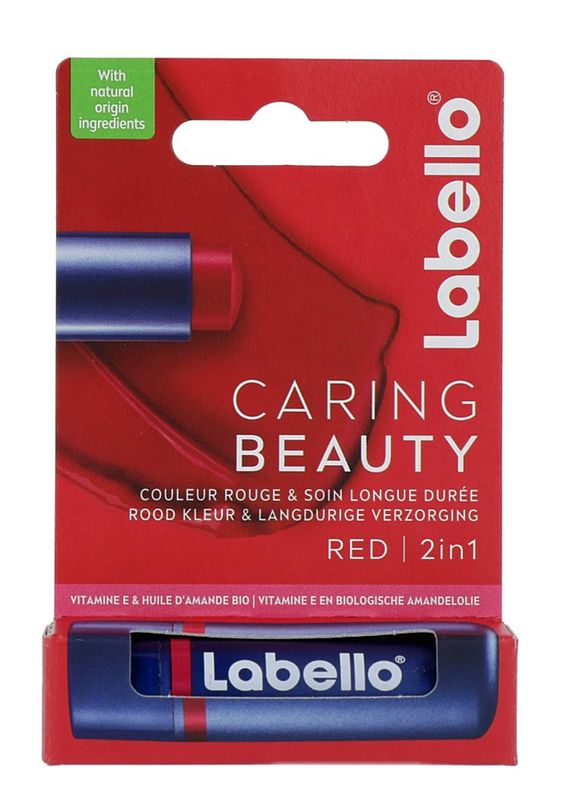 Foto van Labello caring beauty red lippenbalsem