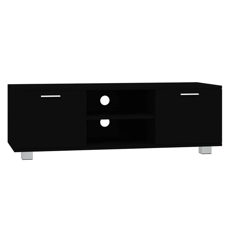 Foto van The living store tv-meubel scandinavische - tv-kast - 120 x 40.5 x 35 cm - zwart