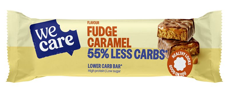 Foto van Wecare low carb fudge caramel bar