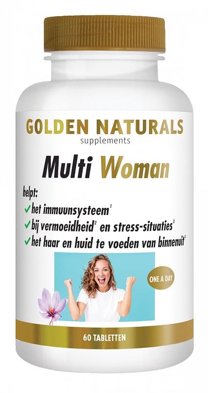 Foto van Golden naturals multi strong gold woman tabletten