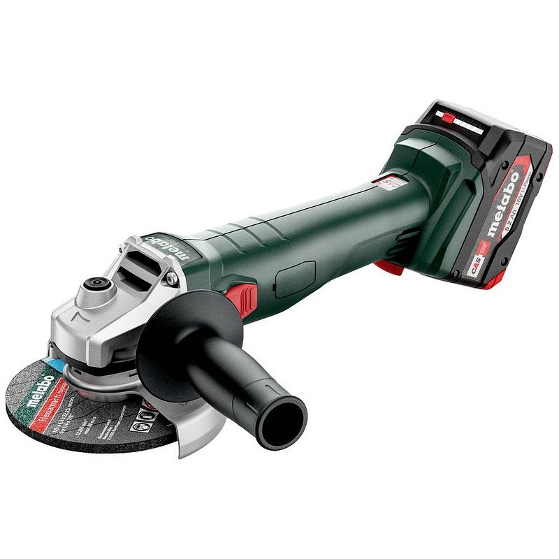 Foto van Metabo w 18 l 9-125 602249650 haakse accuslijper 125 mm 18 v 5.2 ah