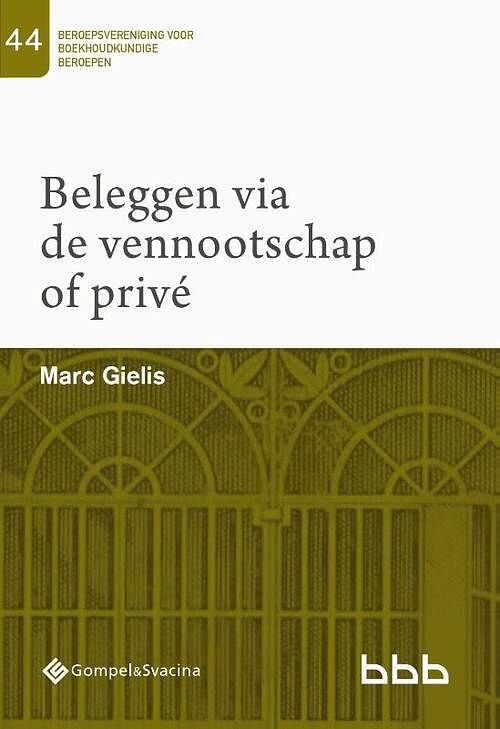 Foto van 44-beleggen via de vennootschap of privé - marc gielis - paperback (9789463712521)