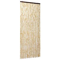 Foto van The living store vliegengordijn - chenille - 90 x 220 cm - beige