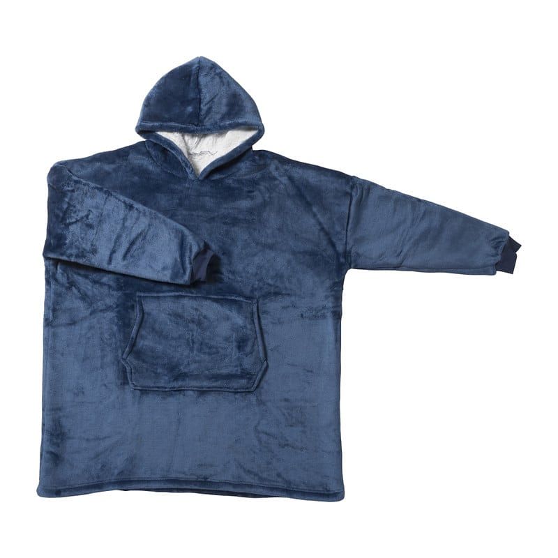 Foto van Oversized hoodie - blauw - one size