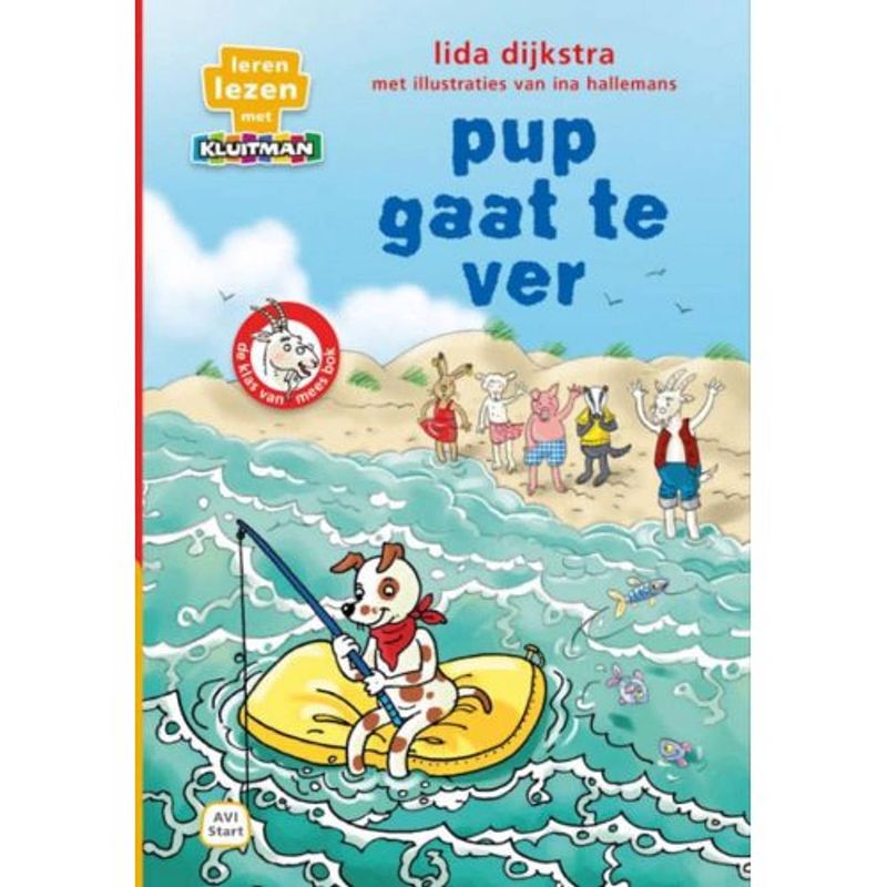 Foto van Pup gaat te ver - leren lezen met kluitman