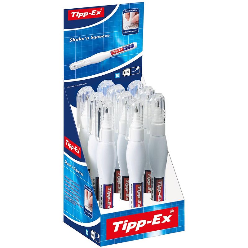 Foto van Tipp-ex correctiepen shake 'sn squeeze 10 stuks