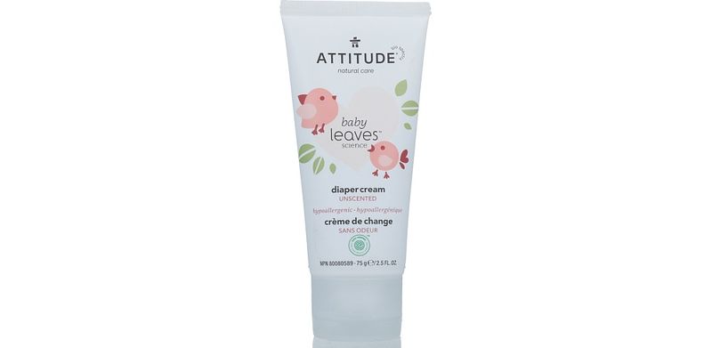 Foto van Attitude baby leaves natural diaper cream - zinc
