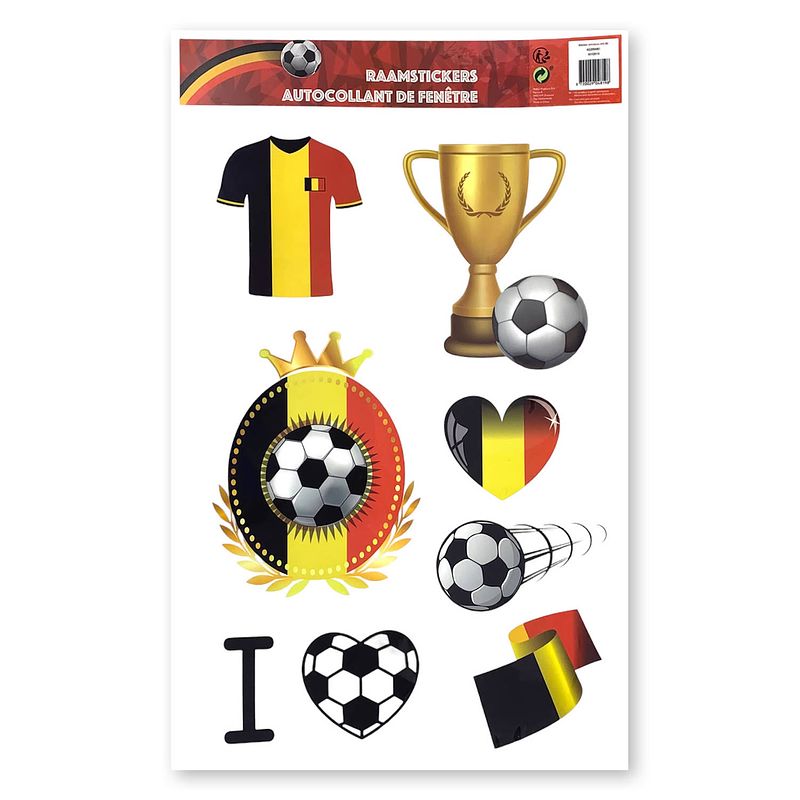 Foto van Raamstickers ek/wk voetbal belgië 8198