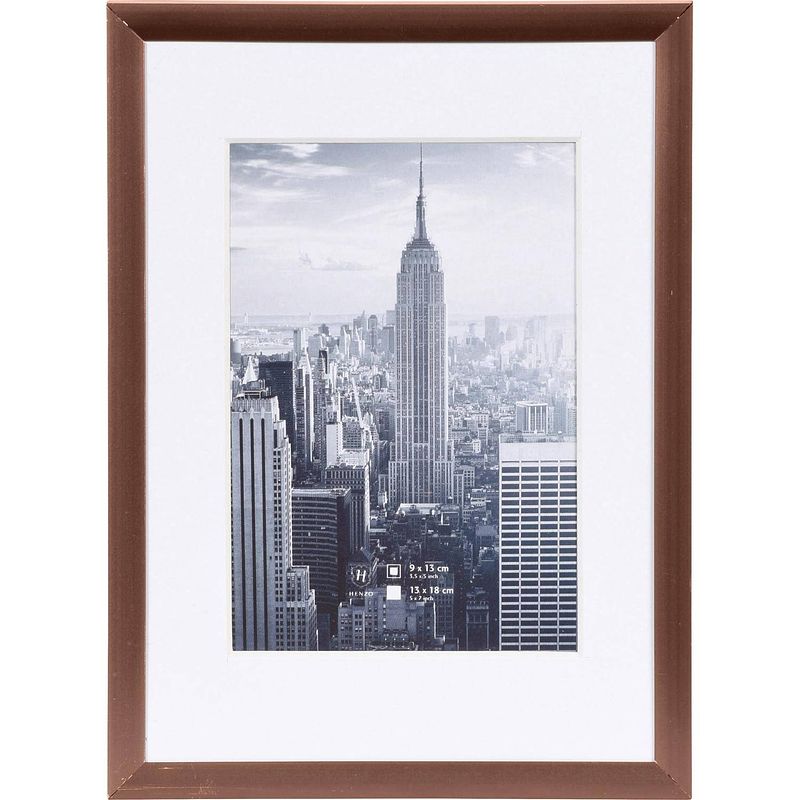 Foto van Henzo fotolijst - manhattan - fotomaat 13x18 cm - brons