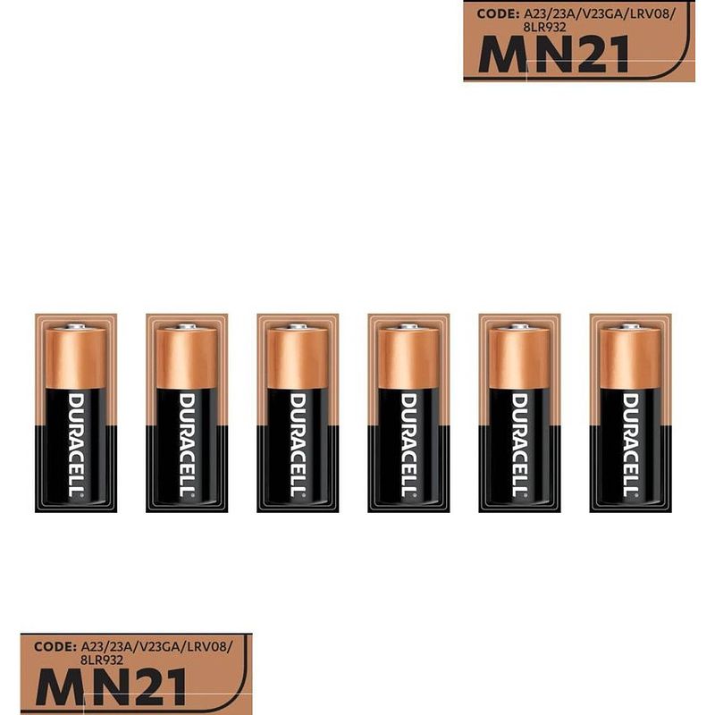 Foto van Duracell 6 stuks batterij mn21/a23 - 12 v long lasting - langdurig 6 stuks