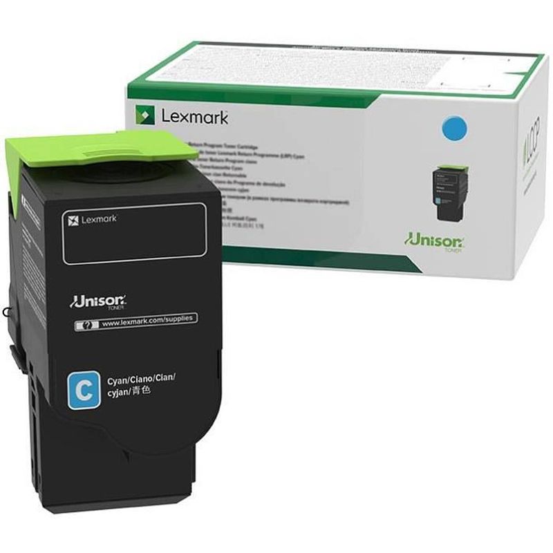 Foto van Lexmark lexmark unison-tonercartridge - cyaan - laser - standaardopbrengst - 1000 pag