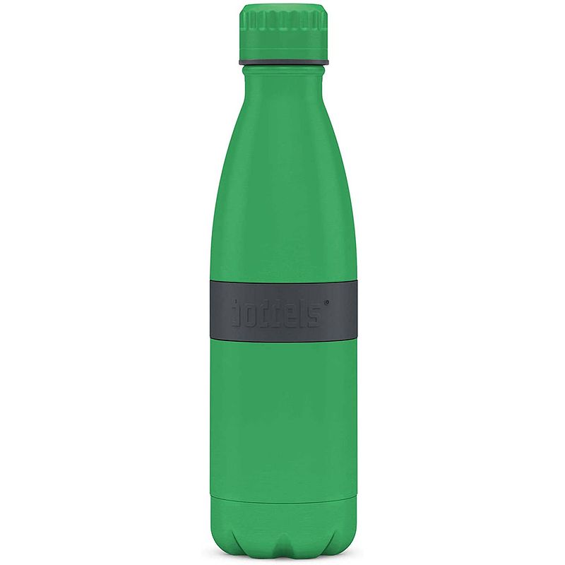 Foto van Boddels twee+ thermosfles drinkfles - 0,5 liter - groen/grijs