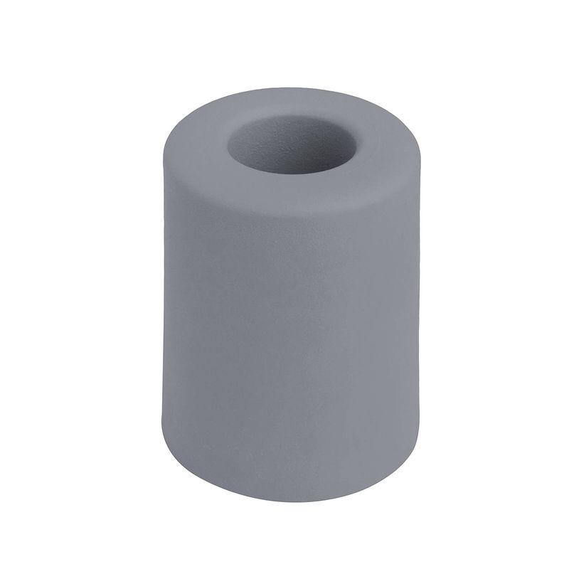 Foto van Deltafix deurbuffer - deurstopper - grijs - rubber - 50 x 35 mm - deurstoppers