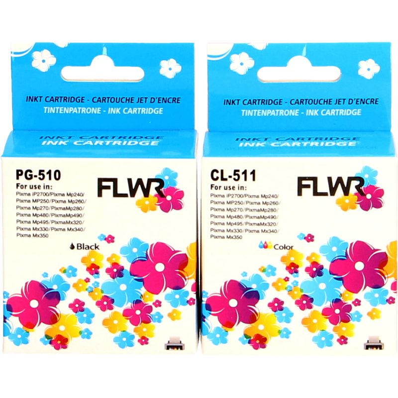 Foto van Flwr canon pg-510/cl-511 multipack cartridge