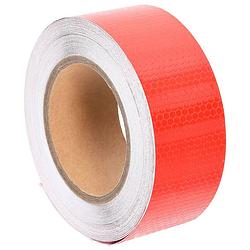 Foto van Vidaxl reflecterende tape 5 cm x 20 m pvc rood