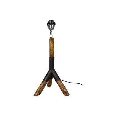 Foto van Hsm collection tafellamp tripod - bruin - 50x23x23 cm - leen bakker