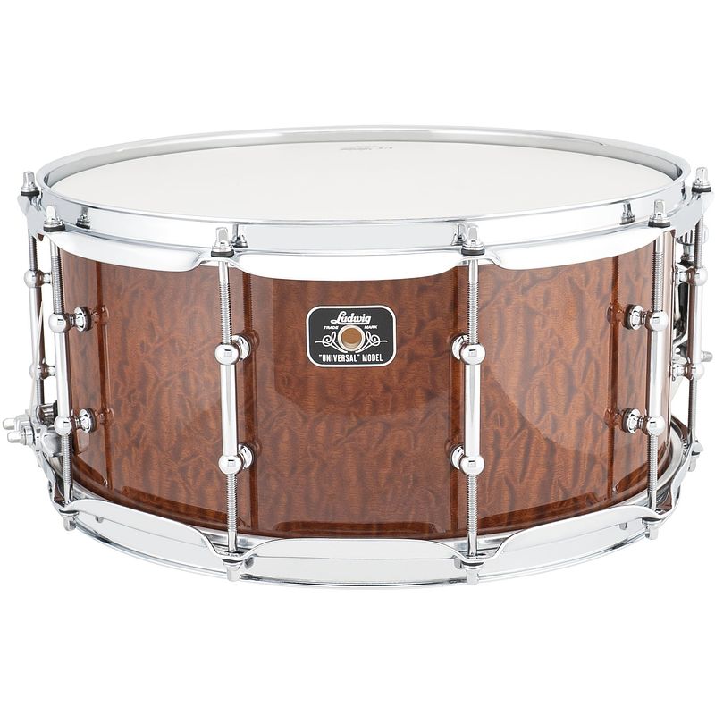 Foto van Ludwig lu6514be universal wood beech 14 x 6.5 inch snaredrum