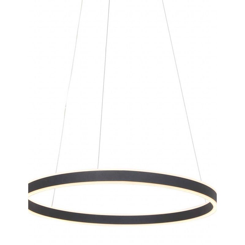 Foto van Steinhauer ringlux hanglamp - ø 60 cm - in hoogte verstelbaar - ingebouwd (led) - zwart