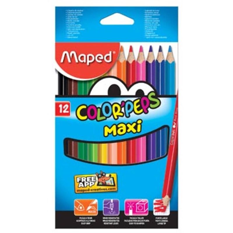 Foto van Maped driehoekig kleurpotlood color'speps maxi