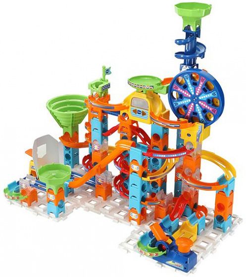 Foto van Vtech knikkerbaan marble rush ultimate 73 cm oranje 139 delig