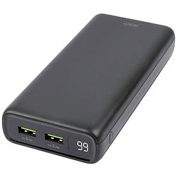 Foto van Deltaco - a nordic brand pb-c1004 powerbank 20000 mah lipo usb-a, usb-c® zwart