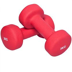 Foto van Gorilla sports dumbellset - halterset - aerobics - vinyl - 6 kg (2 x 3 kg)