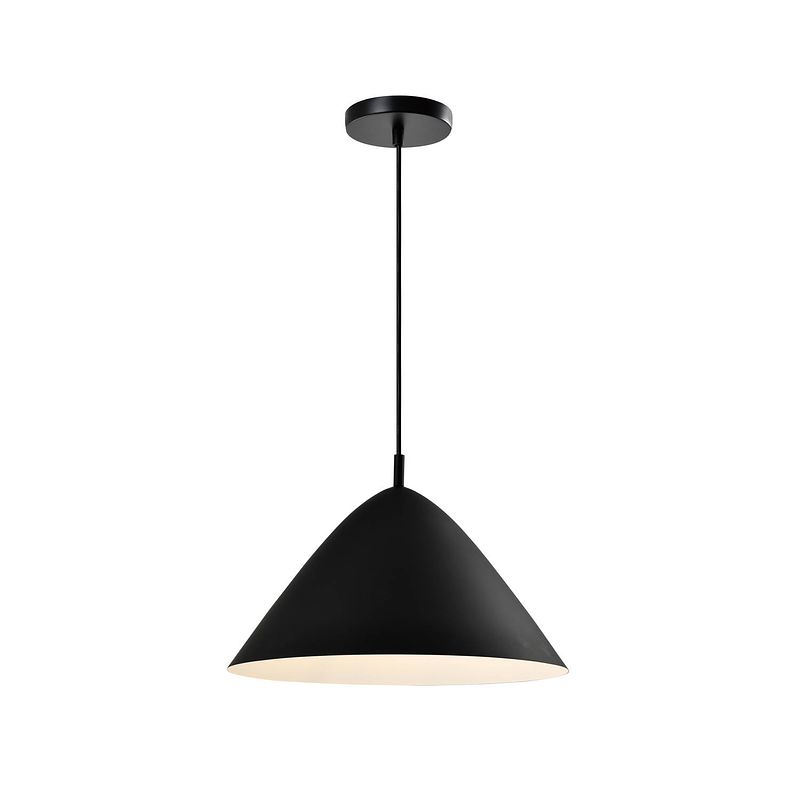 Foto van Quvio hanglamp rond zwart - quv5138l-black