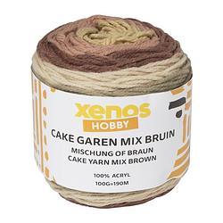 Foto van Cake garen mix - bruin - 100 gram