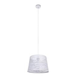 Foto van Moderne hanglamp becca - l:35cm - e27 - metaal - wit