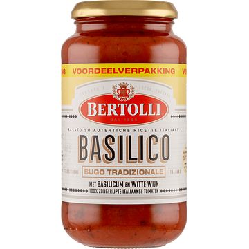 Foto van Bertolli met basilicum en witte wijn voordeelverpakking 500 g bij jumbo