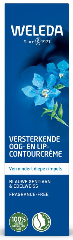 Foto van Weleda blauwe gentiaan & edelweiss versterkende oog- en lipcontourcrème