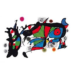 Foto van Joan miro - obra de joan miro kunstdruk 100x70cm