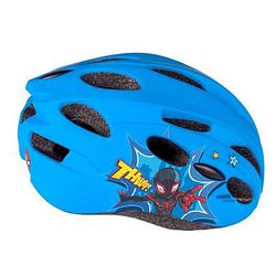 Foto van Disney fietshelm spider-man junior blauw maat 52-56