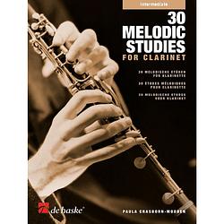 Foto van De haske 30 melodic studies for clarinet boek