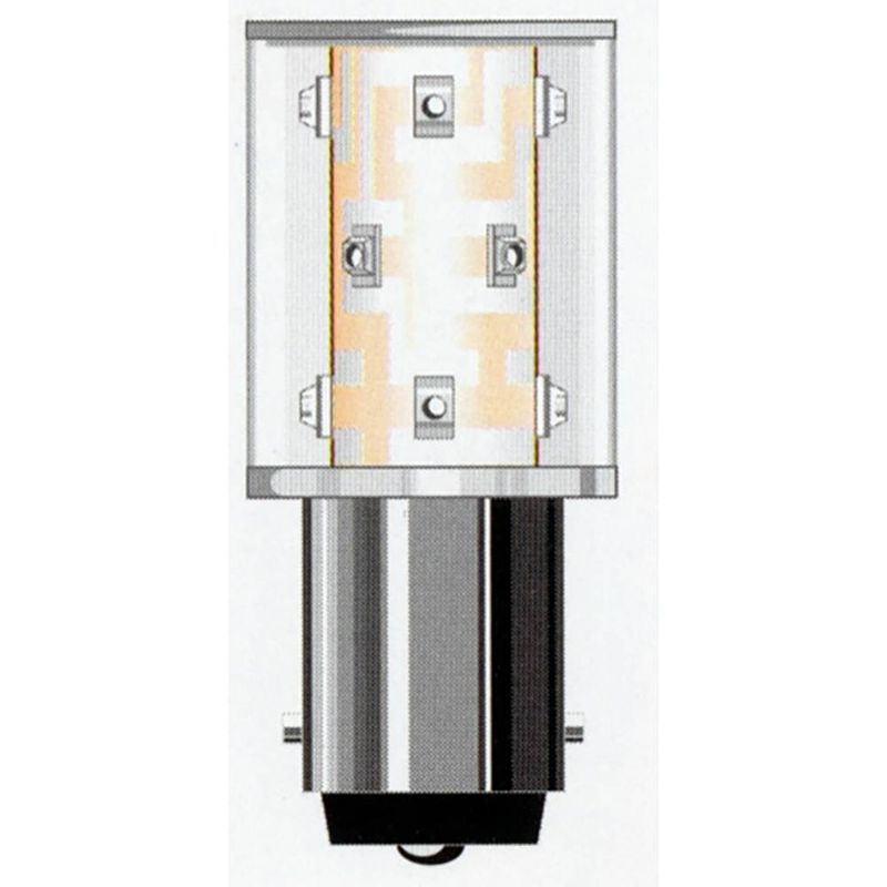 Foto van Oshino led-signaallamp ba15d geel 240 v/ac 2500 mlm od-y01sm12b15-230