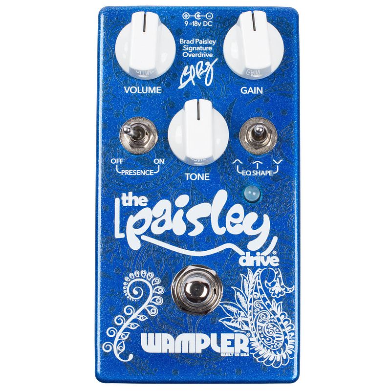 Foto van Wampler paisley drive signature overdrive effectpedaal