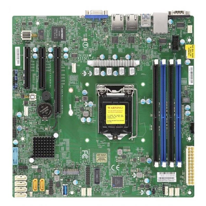 Foto van Supermicro mbd-x11scl-f-o moederbord socket intel 1151 moederbord chipset intel® c242