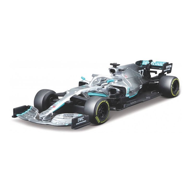 Foto van Bburago raceauto valtteri bottas junior 1:43 zilver/zwart/blauw