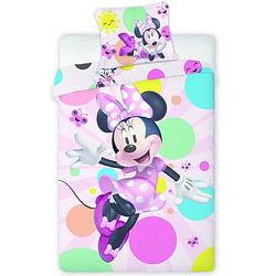 Foto van Disney minnie mouse dekbedovertrek happy - eenpersoons - 140 x 200 cm - katoen