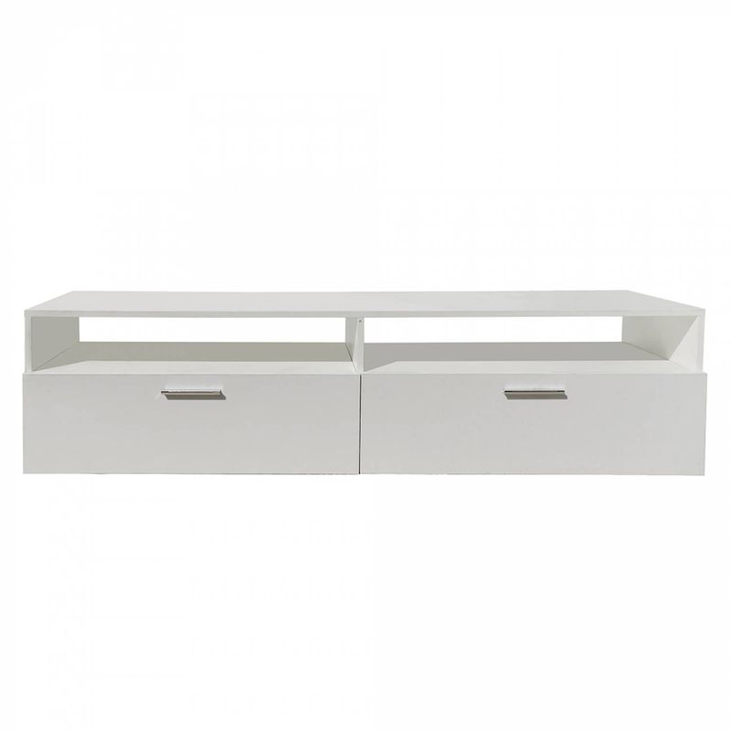 Foto van Tv meubel kast - televisie dressoir - 160 cm breed - wit