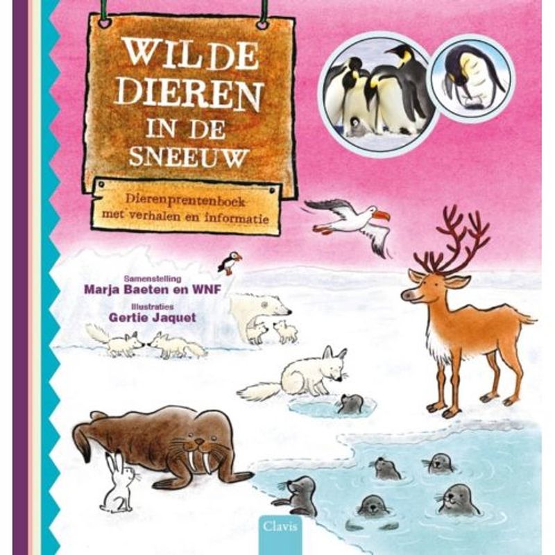 Foto van Wilde dieren in de sneeuw