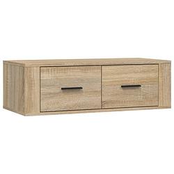 Foto van Vidaxl tv-hangmeubel 80x36x25 cm bewerkt hout sonoma eiken