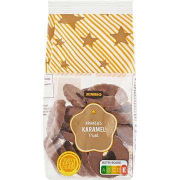 Foto van Jumbo kransjes melk karamel 150g aanbieding bij jumbo | 2e halve prijs