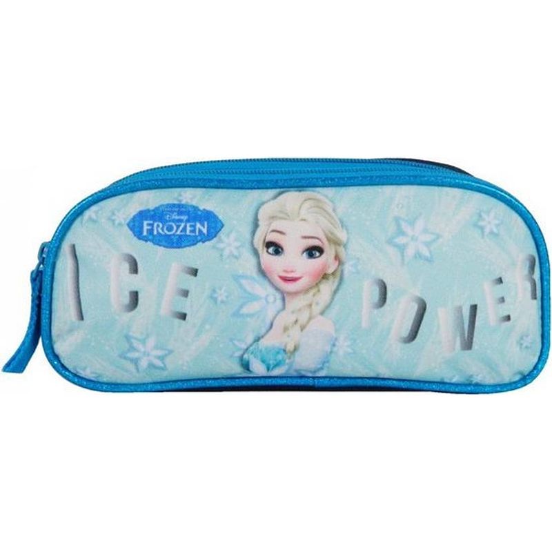 Foto van Bagtrotter etui frozen meisjes 23 x 7 x 10 cm polyester blauw