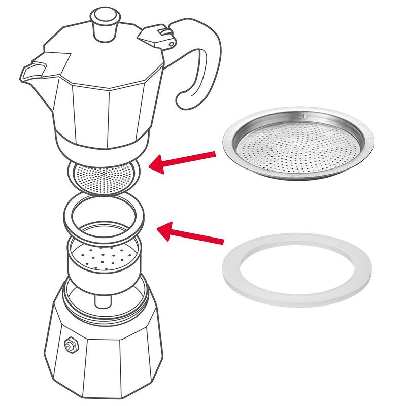 Foto van Westmark onderhoudsset voor percolator 6 kops