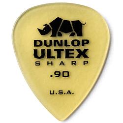 Foto van Dunlop 433p090 ultex sharp pick 0.90 mm plectrumset (6 stuks)