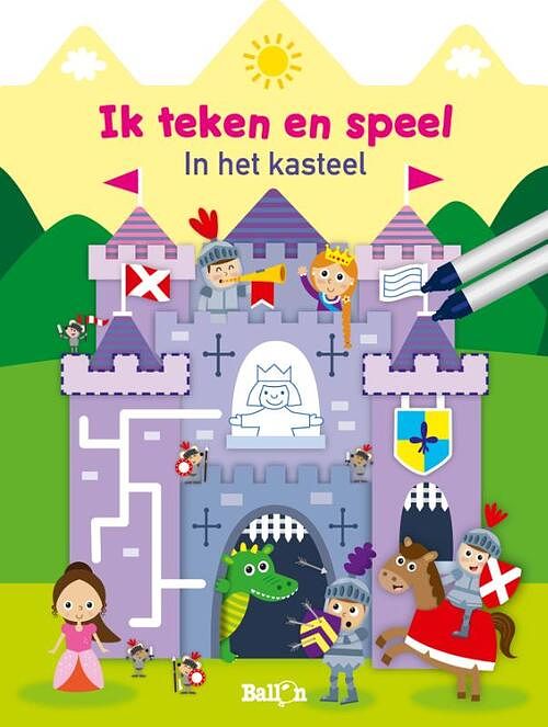 Foto van Ik teken en speel - in het kasteel (wipe & clean) - paperback (9789403222400)