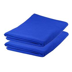 Foto van 2x stuks badhanddoeken / handdoeken extra absorberend 150 x 75 cm blauw - badhanddoek