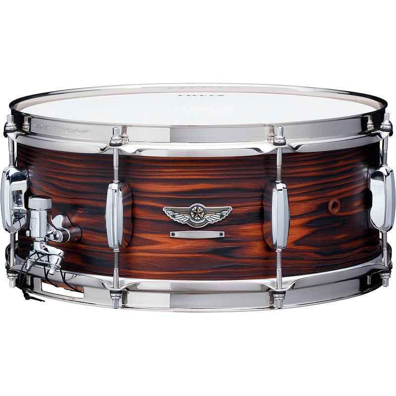 Foto van Tama tljc146-boc star reserve solid snaredrum 14 x 6 inch burnt oiled cedar